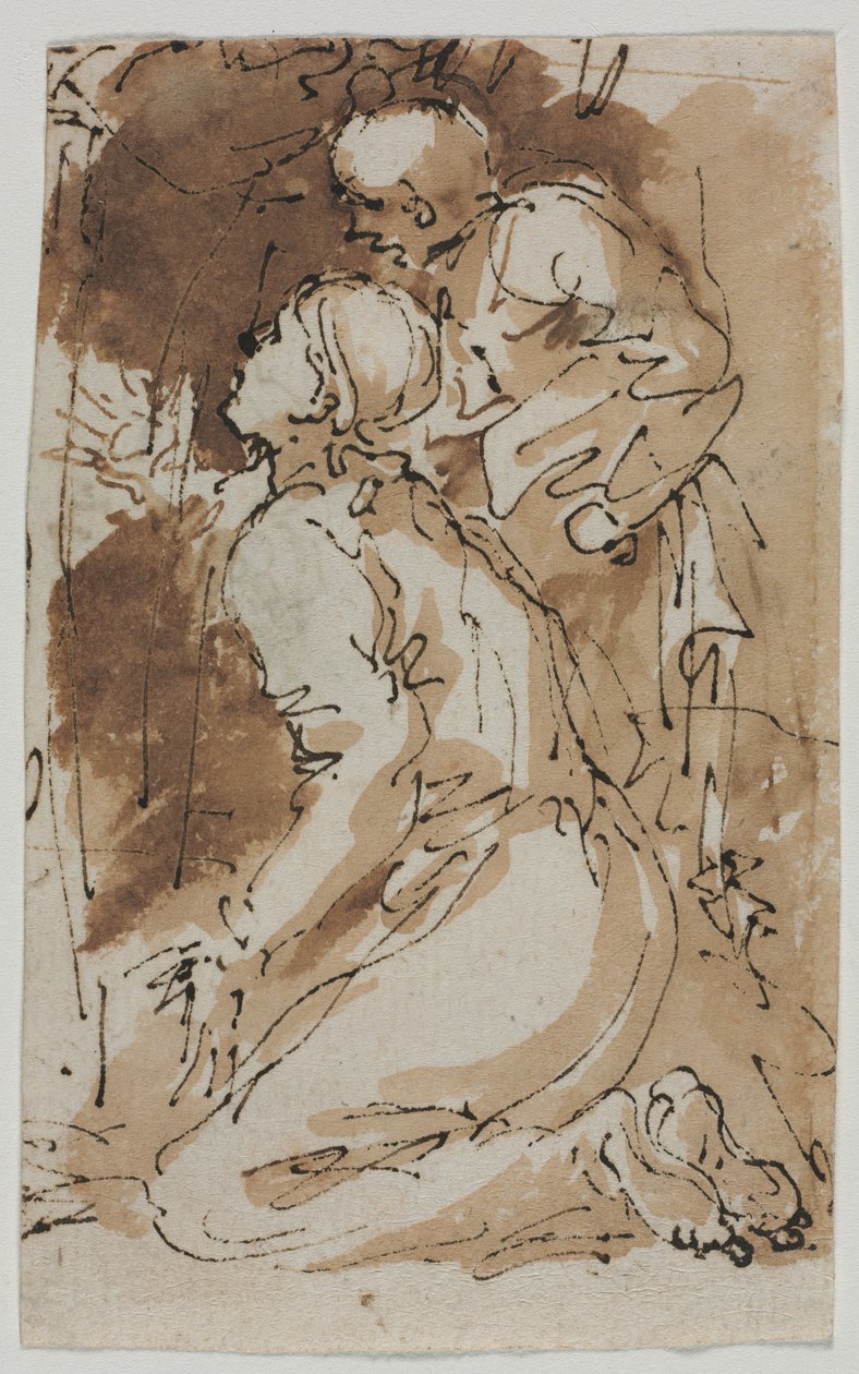 Figür Çalışmaları, c. 1640-1649. by Salvator Rosa