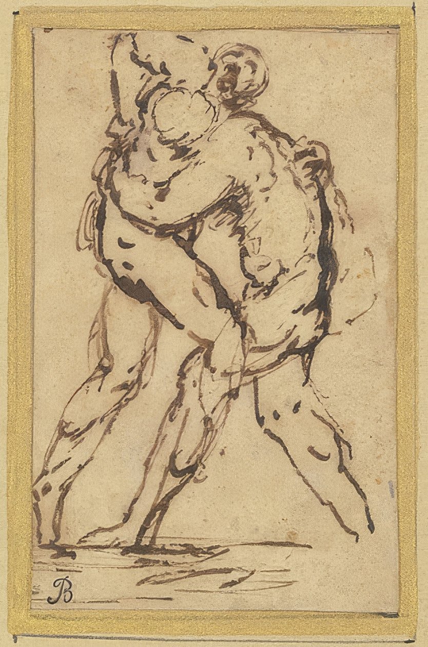 Ringkämpfer by Salvator Rosa