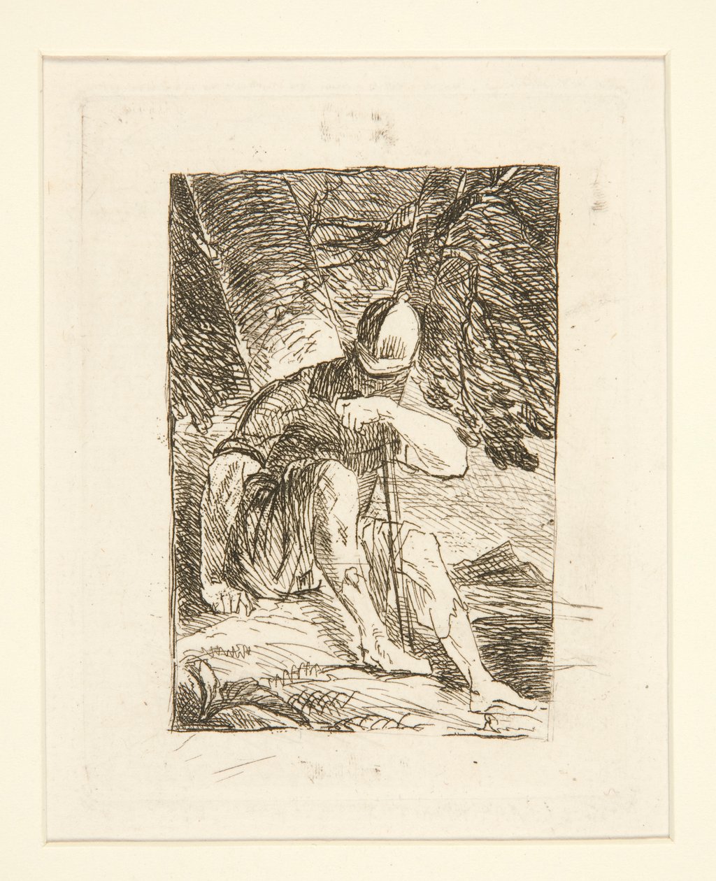 Oturan Asker by Salvator Rosa