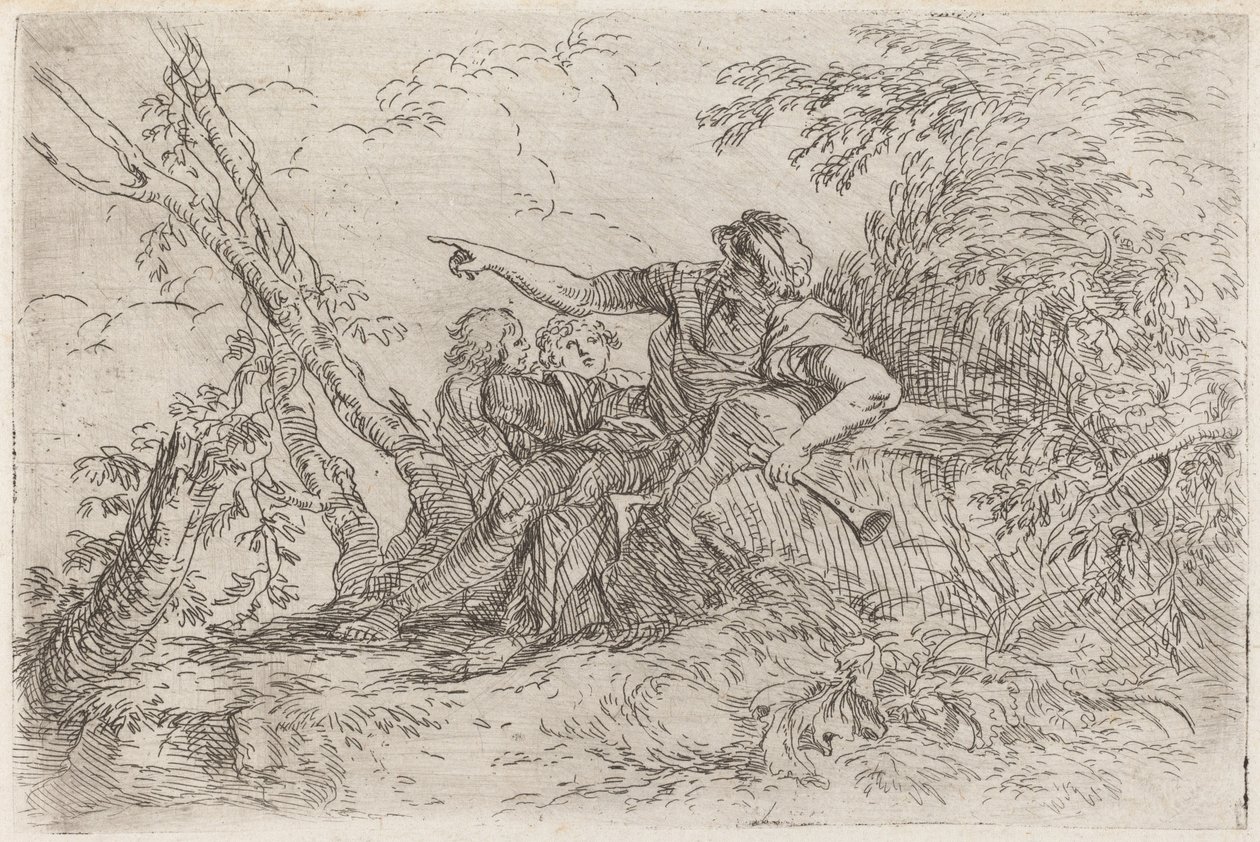 Manzaradaki Çoban by Salvator Rosa