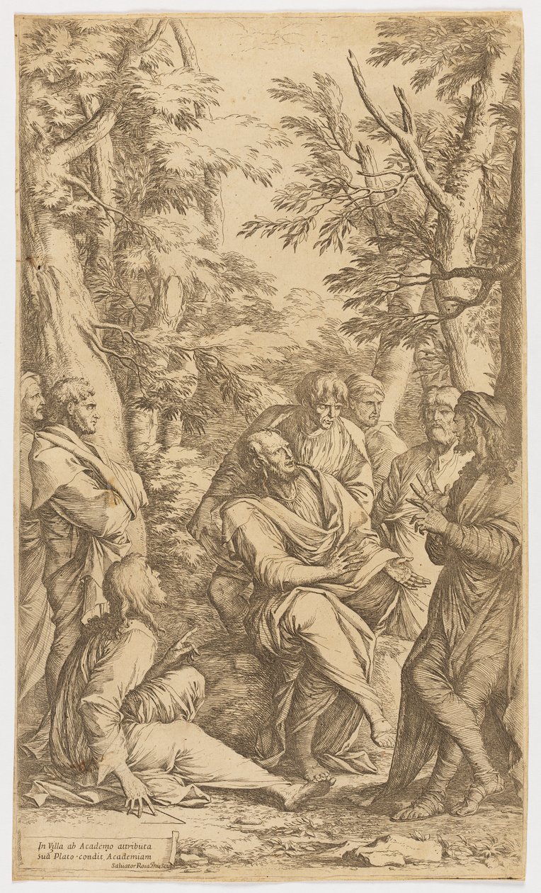 Platon Akademisi by Salvator Rosa