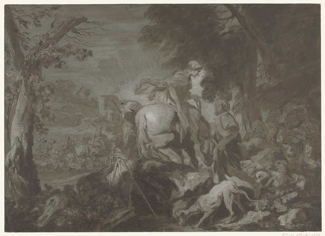 Jacob ve Rachel'a veda by Salvatore Castiglione