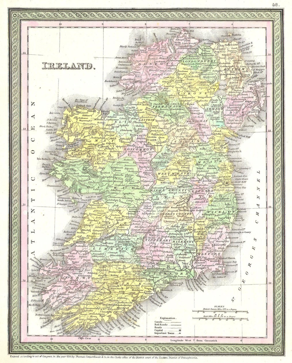 İrlanda. by Samuel Augustus Mitchell