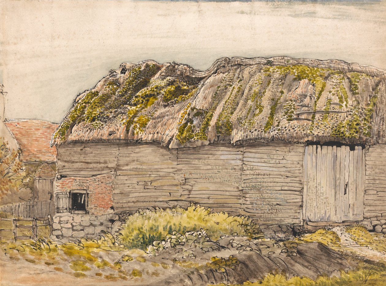 Yosunlu Çatılı Bir Ahır, Shoreham by Samuel Palmer