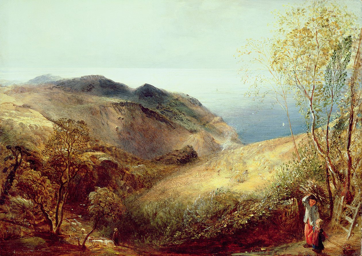 Chalden Down Üzerine, Dorset, 1834-35 dolayları by Samuel Palmer