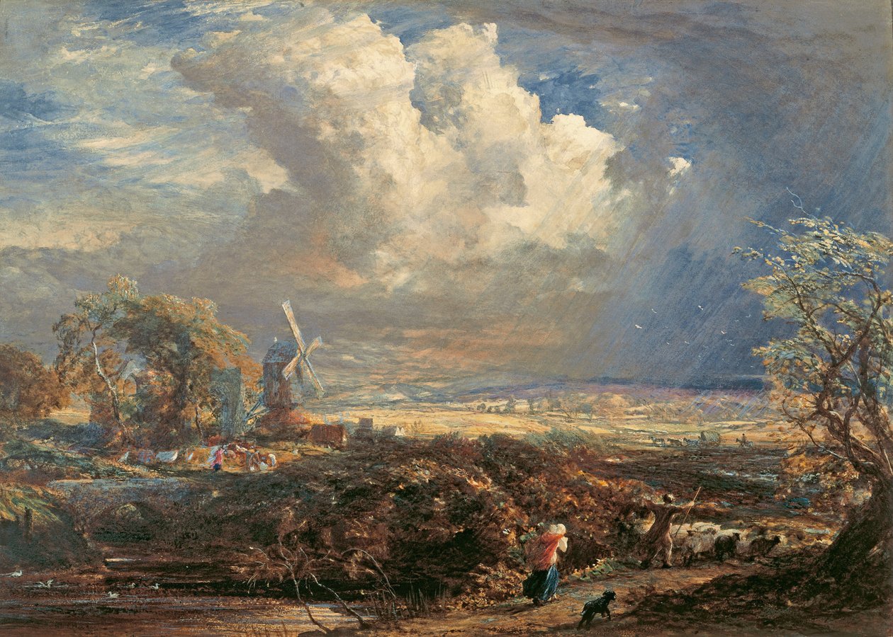 Pulborough, Sussex yakınlarındaki Yaz Fırtınası by Samuel Palmer