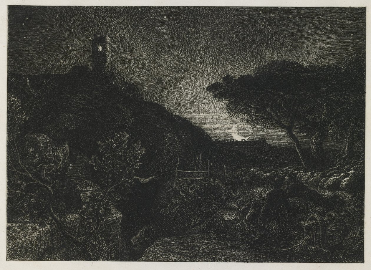 Yalnız Kule, 1879 by Samuel Palmer