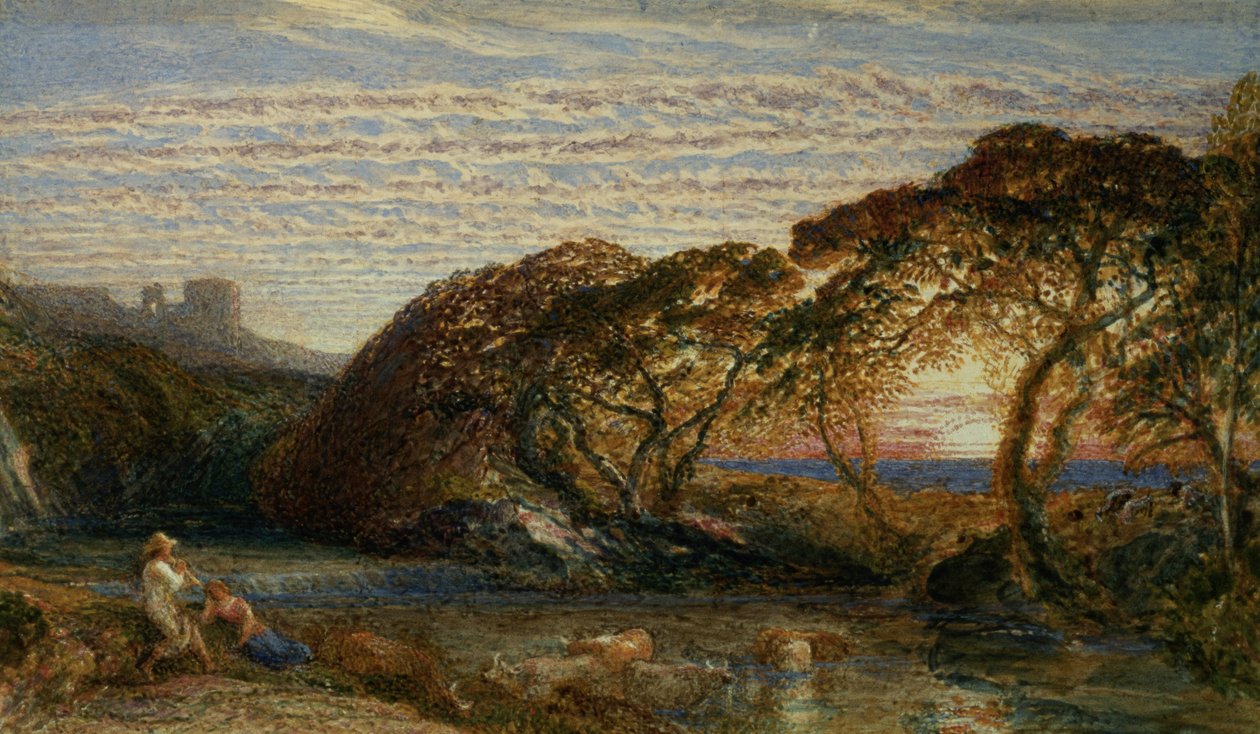 Gölgeli Akış by Samuel Palmer