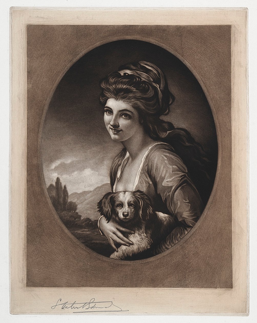 Lady Hamilton Doğa olarak, 19.-20. Yüzyıl. by Samuel Arlent Edwards