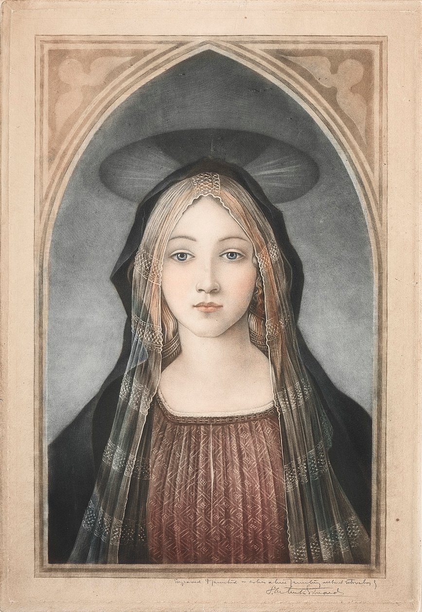 Madonna, 19.-20. yüzyıl. by Samuel Arlent Edwards