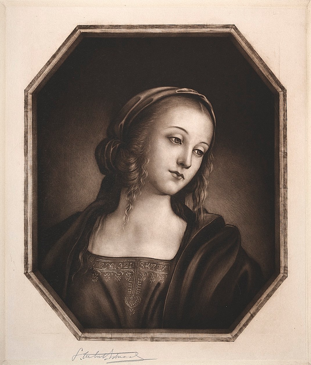 Madonna, 19.-20. yüzyıl. by Samuel Arlent Edwards