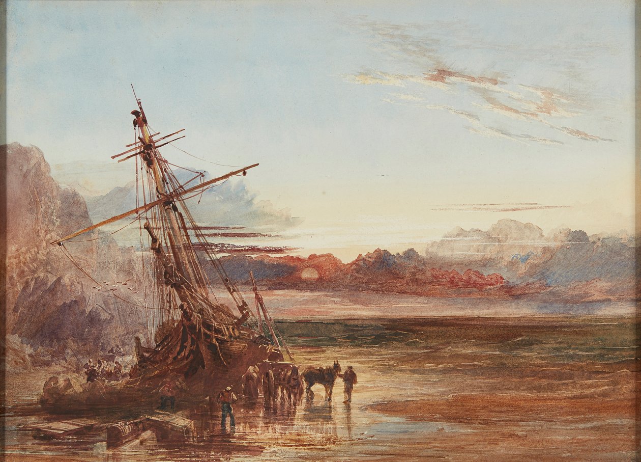 Enkazın Boşaltılması (suluboya) by Samuel Bough
