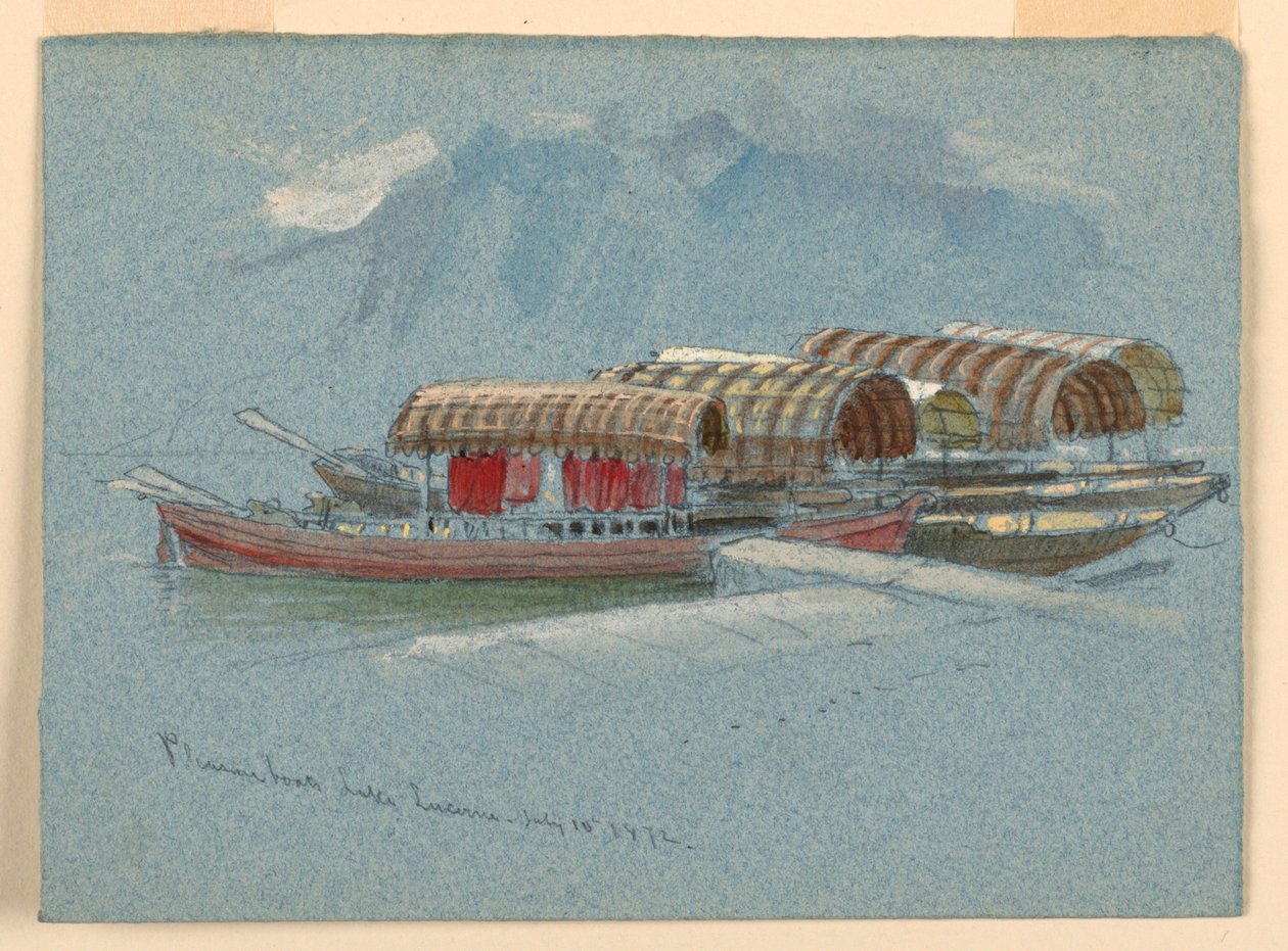 Eğlence Tekneleri, Luzern Gölü by Samuel Colman