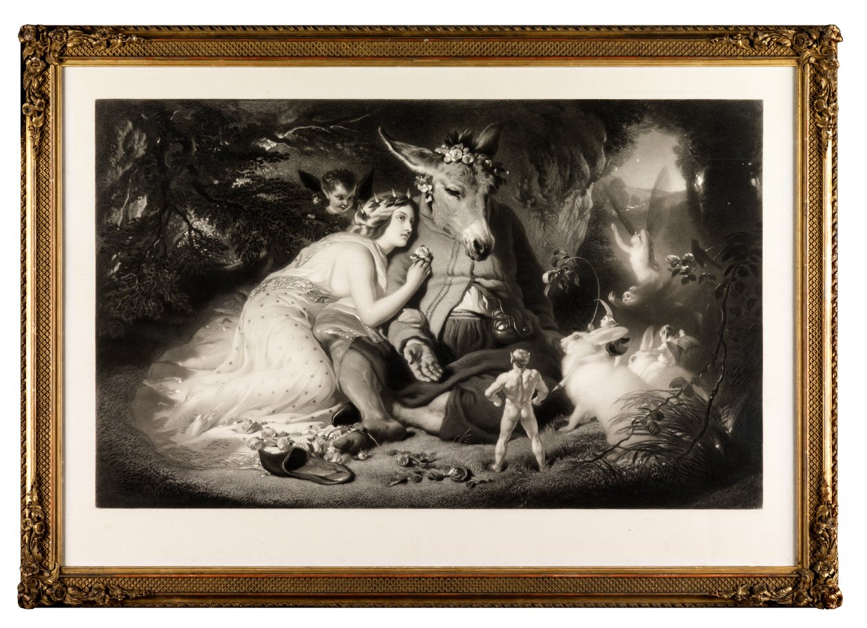 Yaz Gecesi Rüyası (mezzotint) by Samuel Cousins