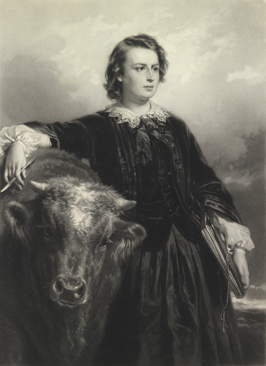 Otuz Dörtte Rosa Bonheur (mezzotint) by Samuel Cousins
