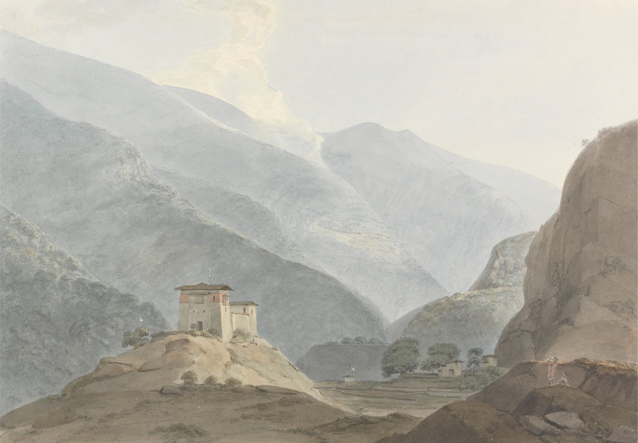 Butan'daki Chukha Kalesi by Samuel Davis