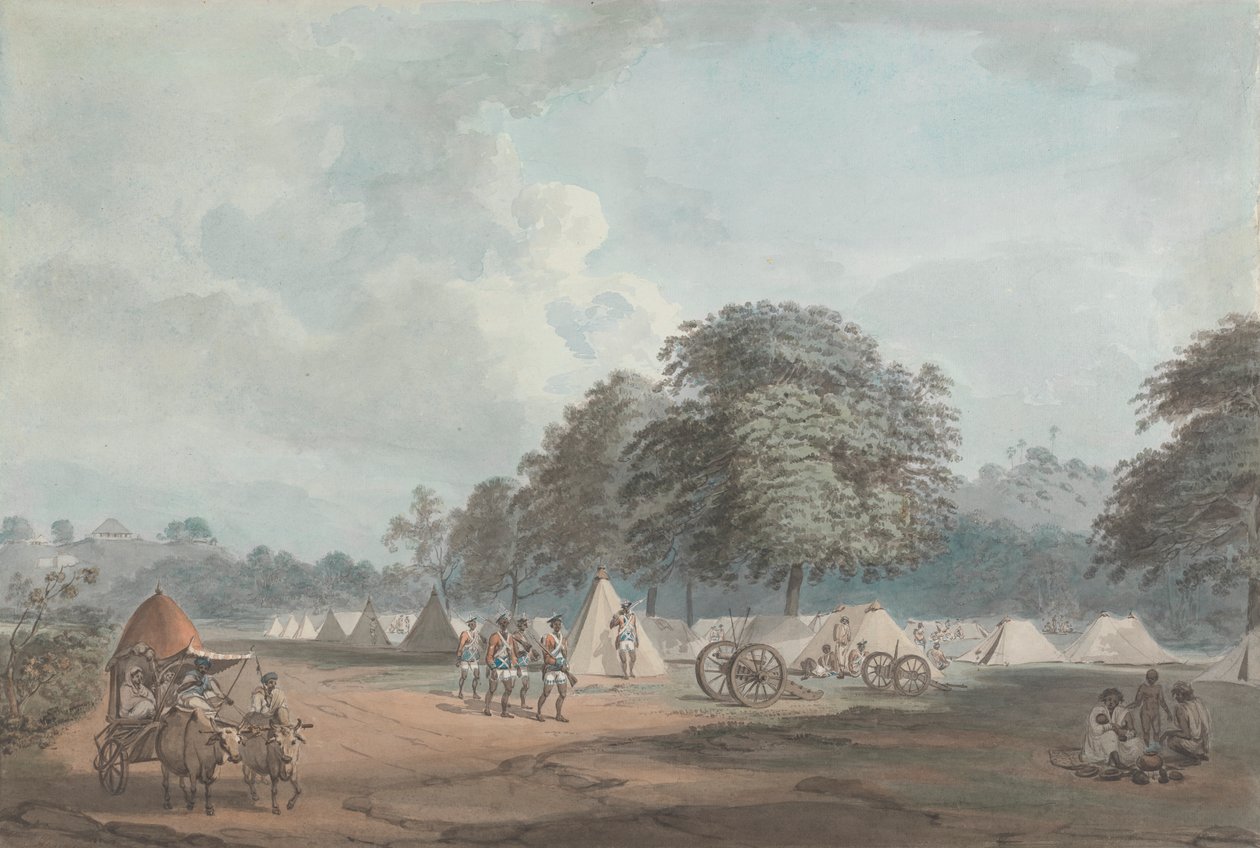 Hur Korucuları Colgong'da Kamp Kurdu by Samuel Davis