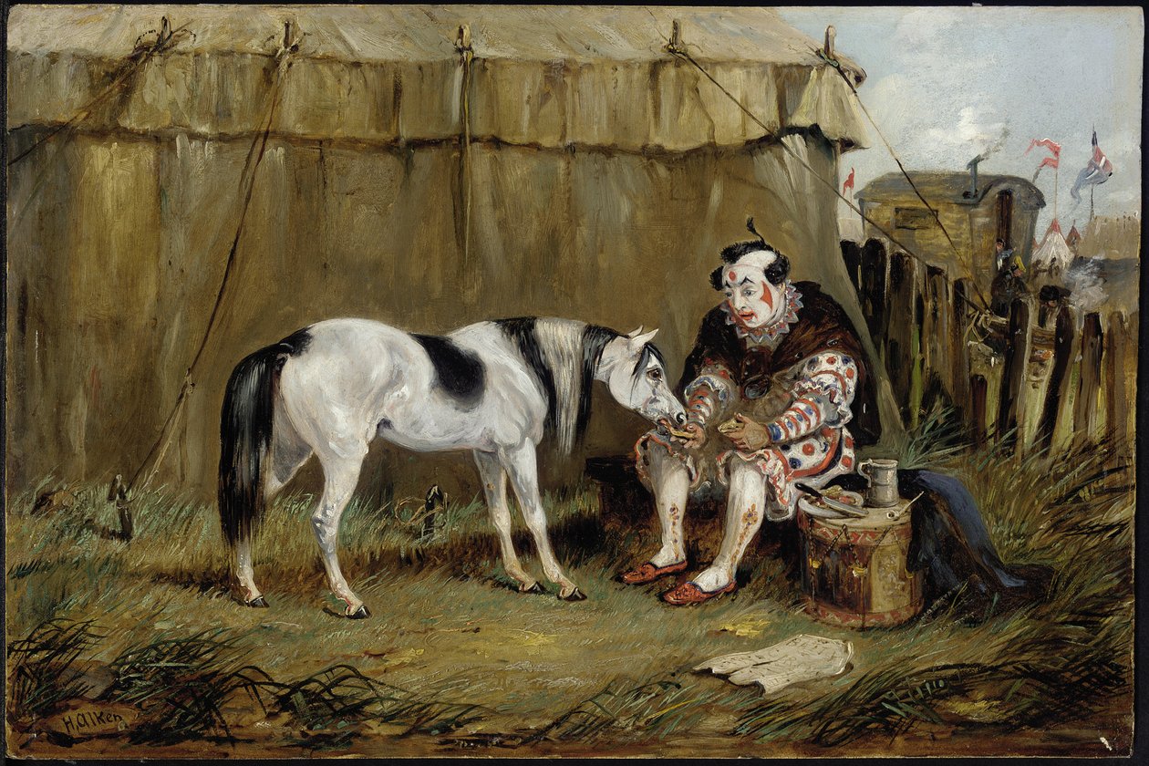 Sirk, Midilli ve Palyaço by Samuel Henry Alken