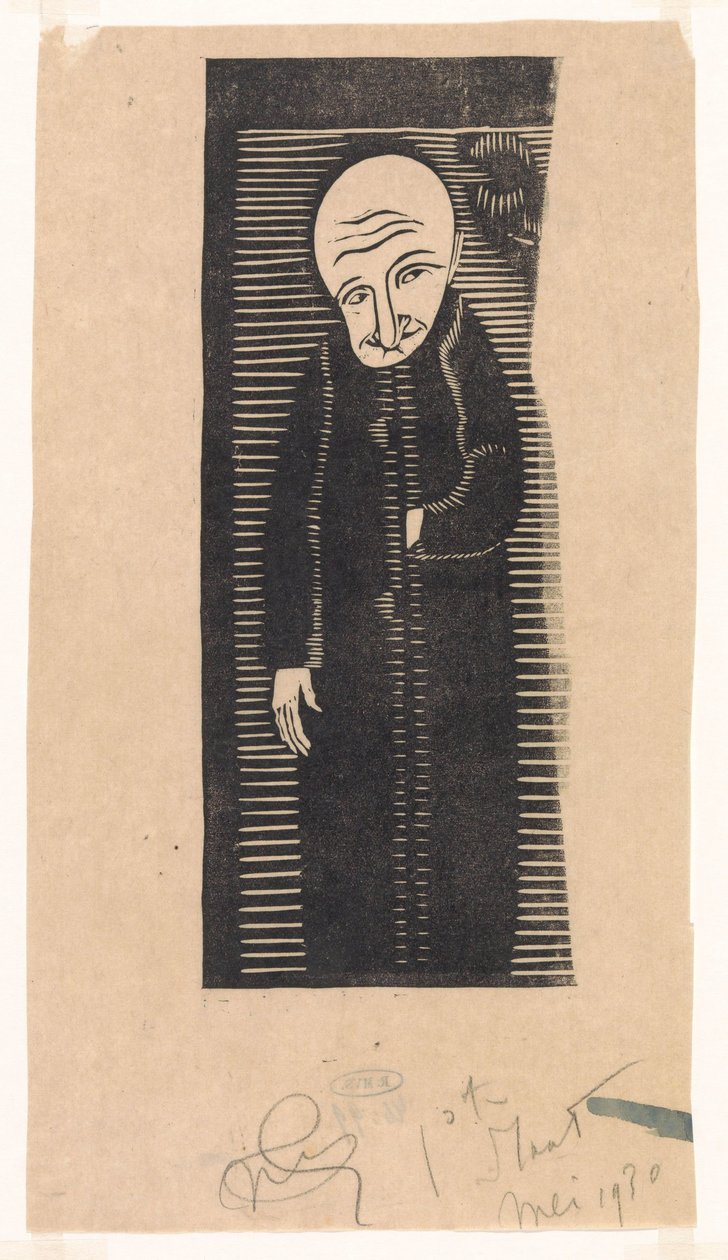 siyah adam by Samuel Jessurun de Mesquita (signed by artist)