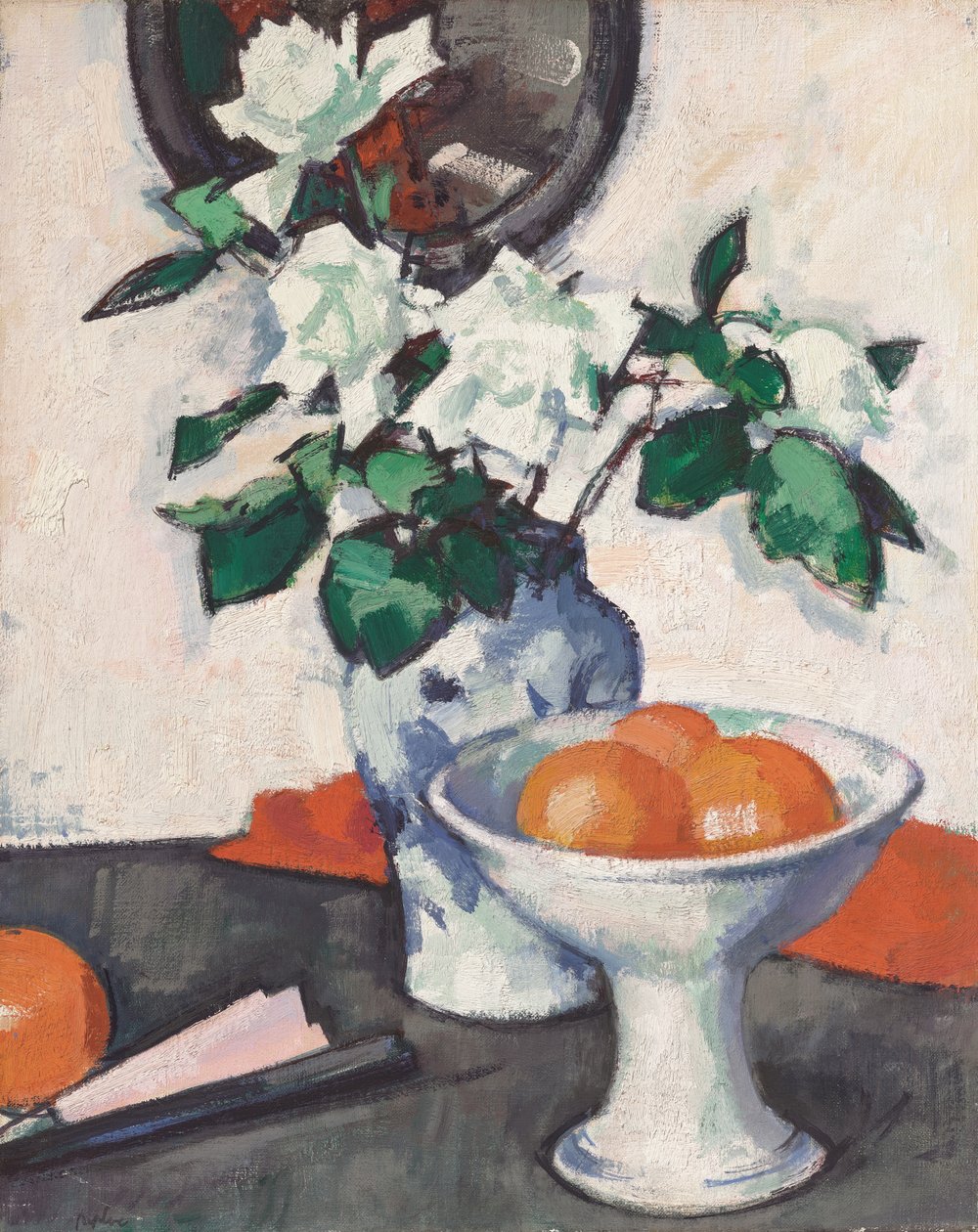 Beyaz Güller, c.1924 (tuval üzerine yağlı boya) by Samuel John Peploe