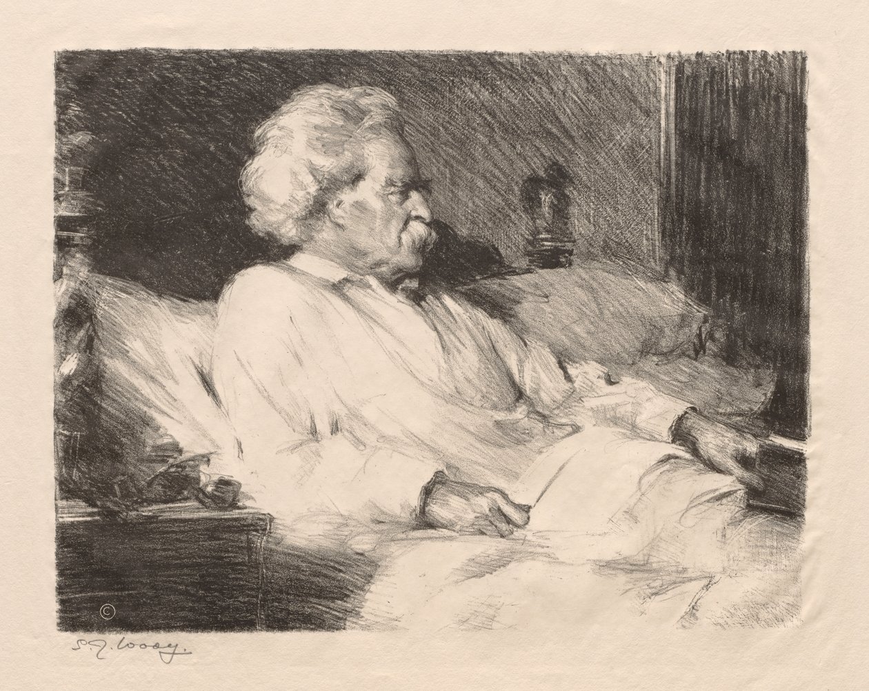 Mark Twain by Samuel Johnson Woolf