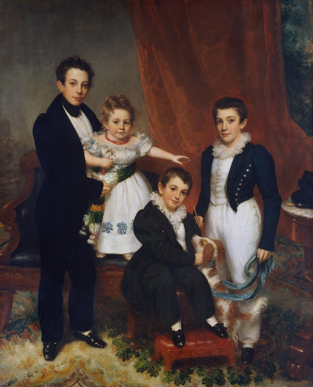 Knapp Çocukları, ca. 1833-34. by Samuel Lovett Waldo
