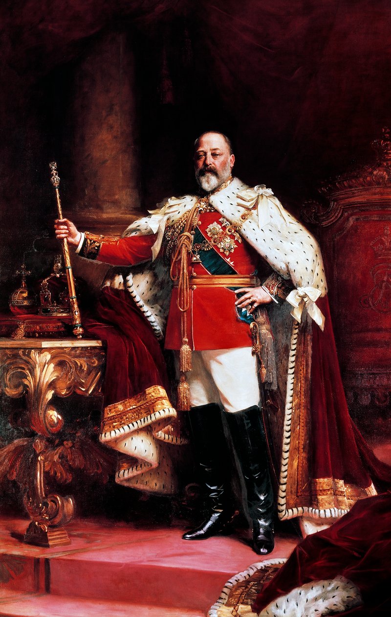 Edward VII'nin Portresi (resim) by Samuel Luke Fildes