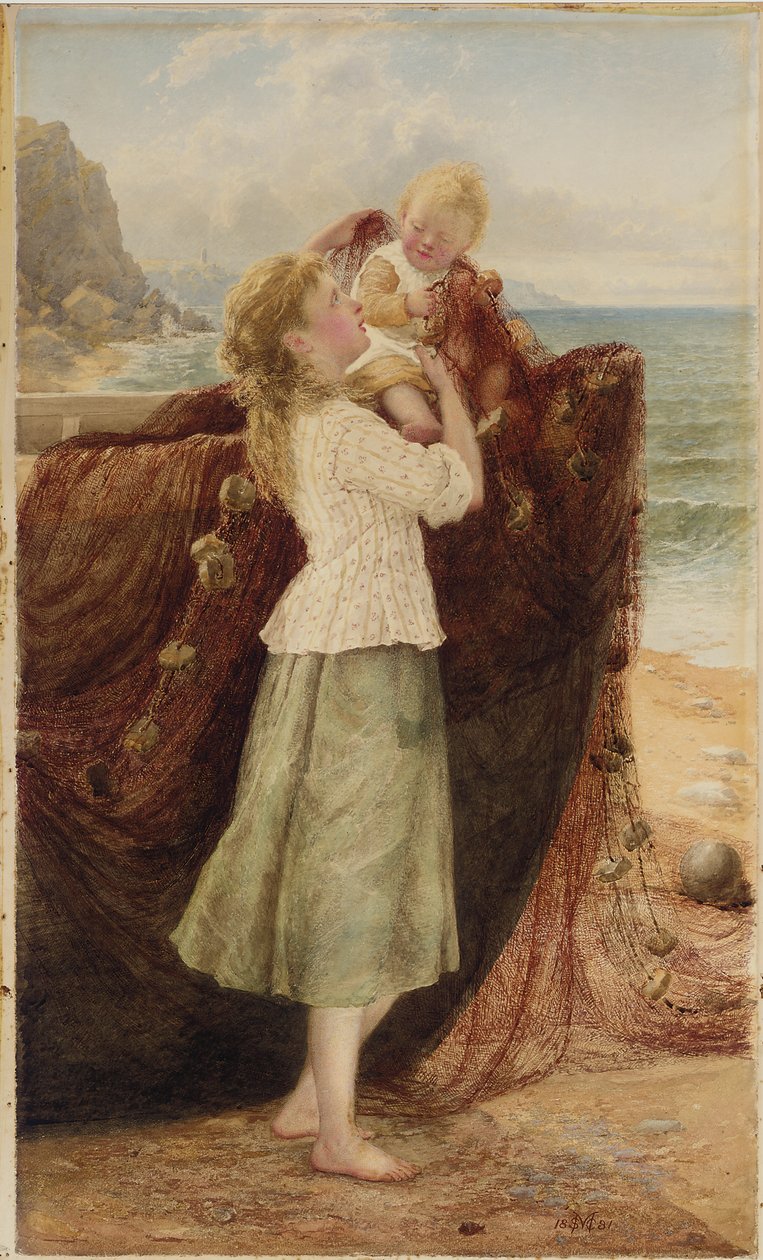 Bir Balıkçının Çocukları, 1881 by Samuel McCloy