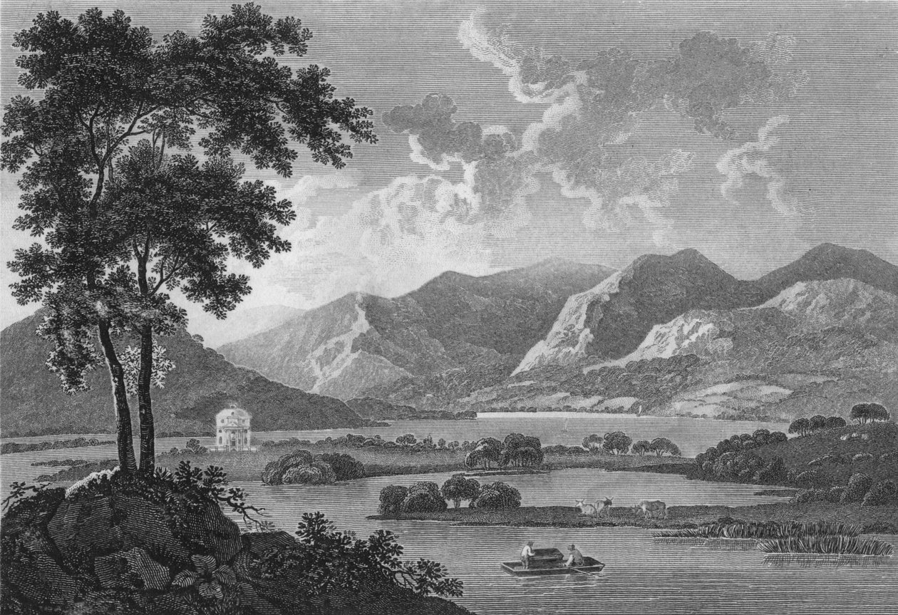 "Winnandermere - Göl", 1784. by Samuel Middiman