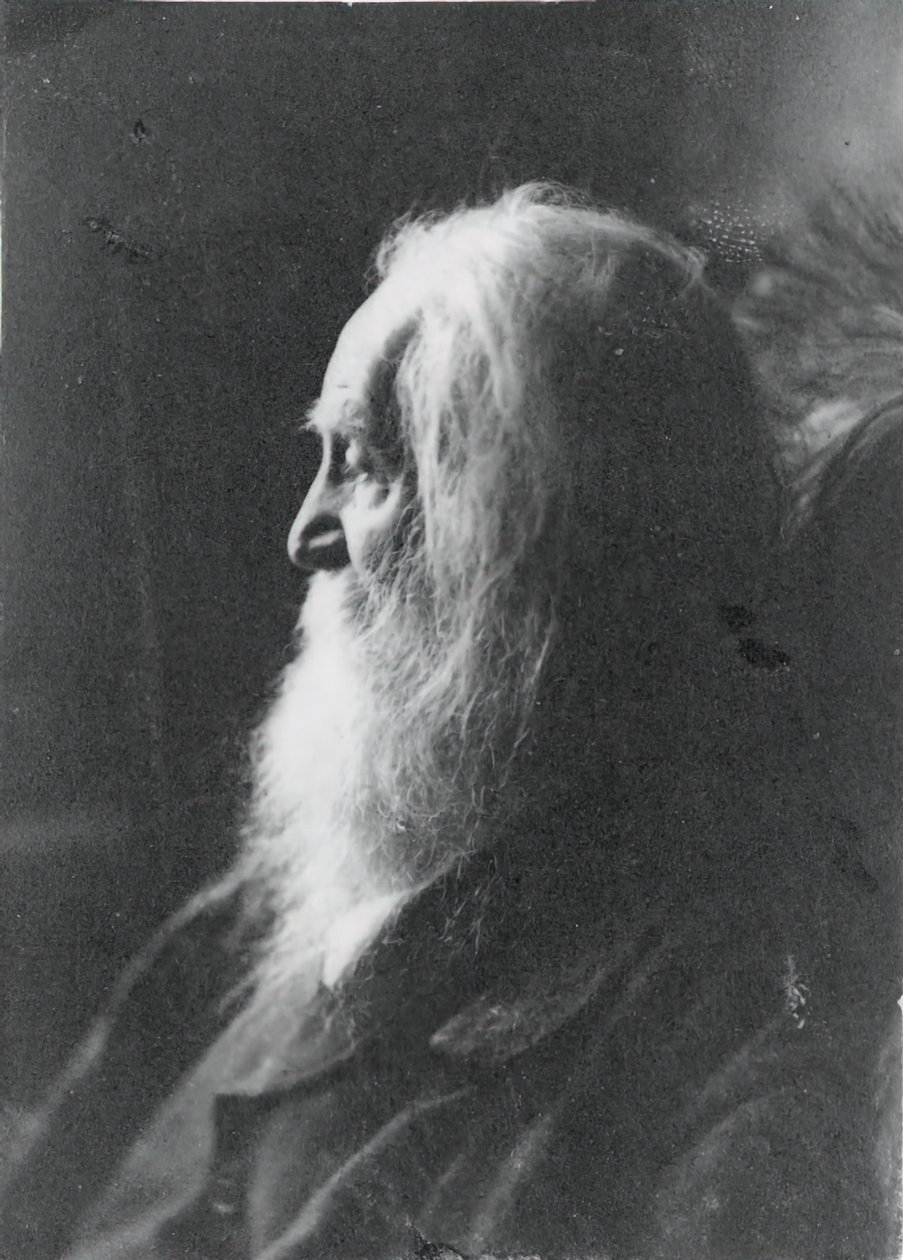 Walt Whitman, Camden, N.J., c. 1891. by Samuel Murray