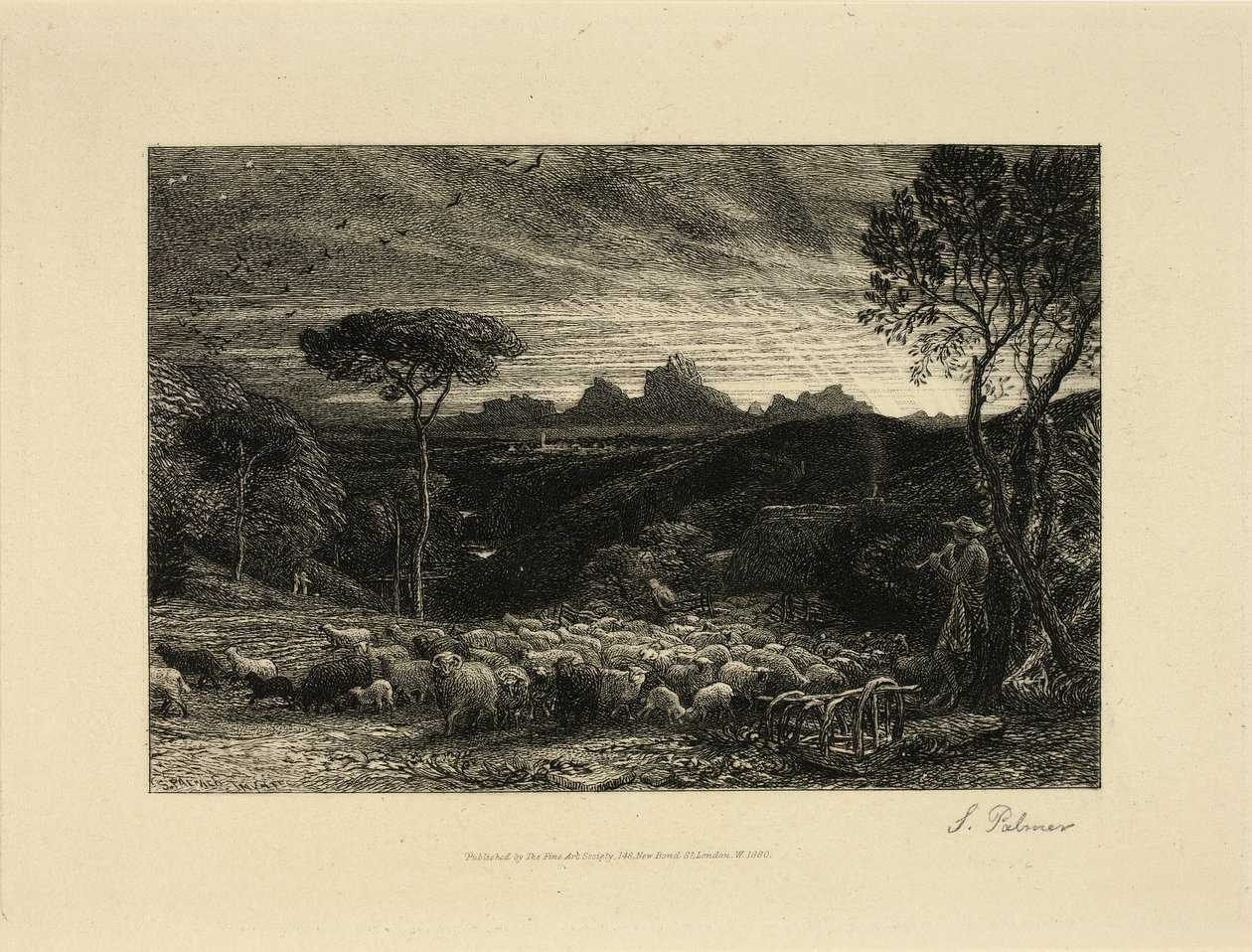 Sabahın erken saatleri by Samuel Palmer