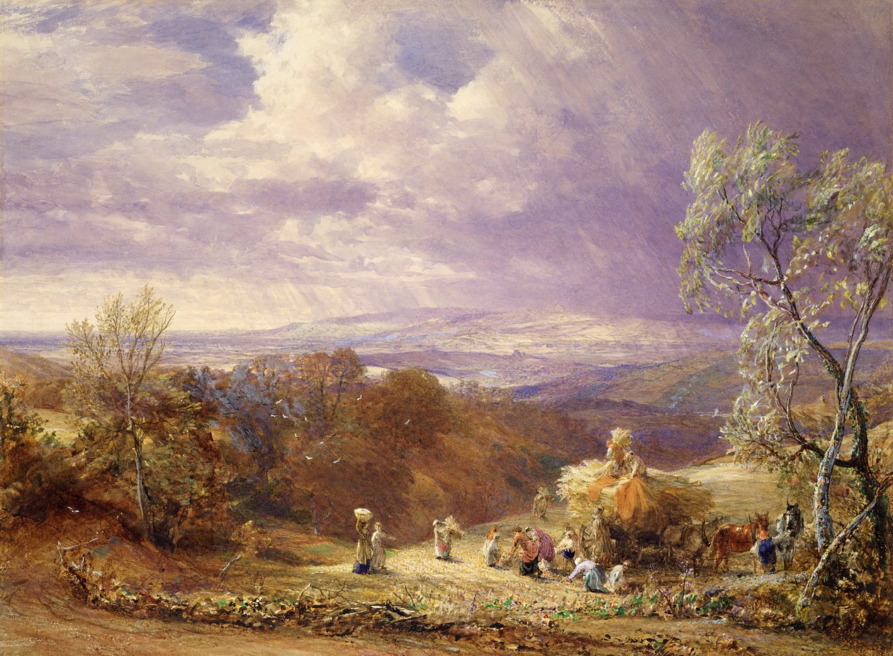 ಕೊಯ್ಲು (ಕಾಗದದ ಮೇಲೆ wc ಮತ್ತು ದೇಹದ ಬಣ್ಣ) ಟರ್ಕಿ by Samuel Palmer