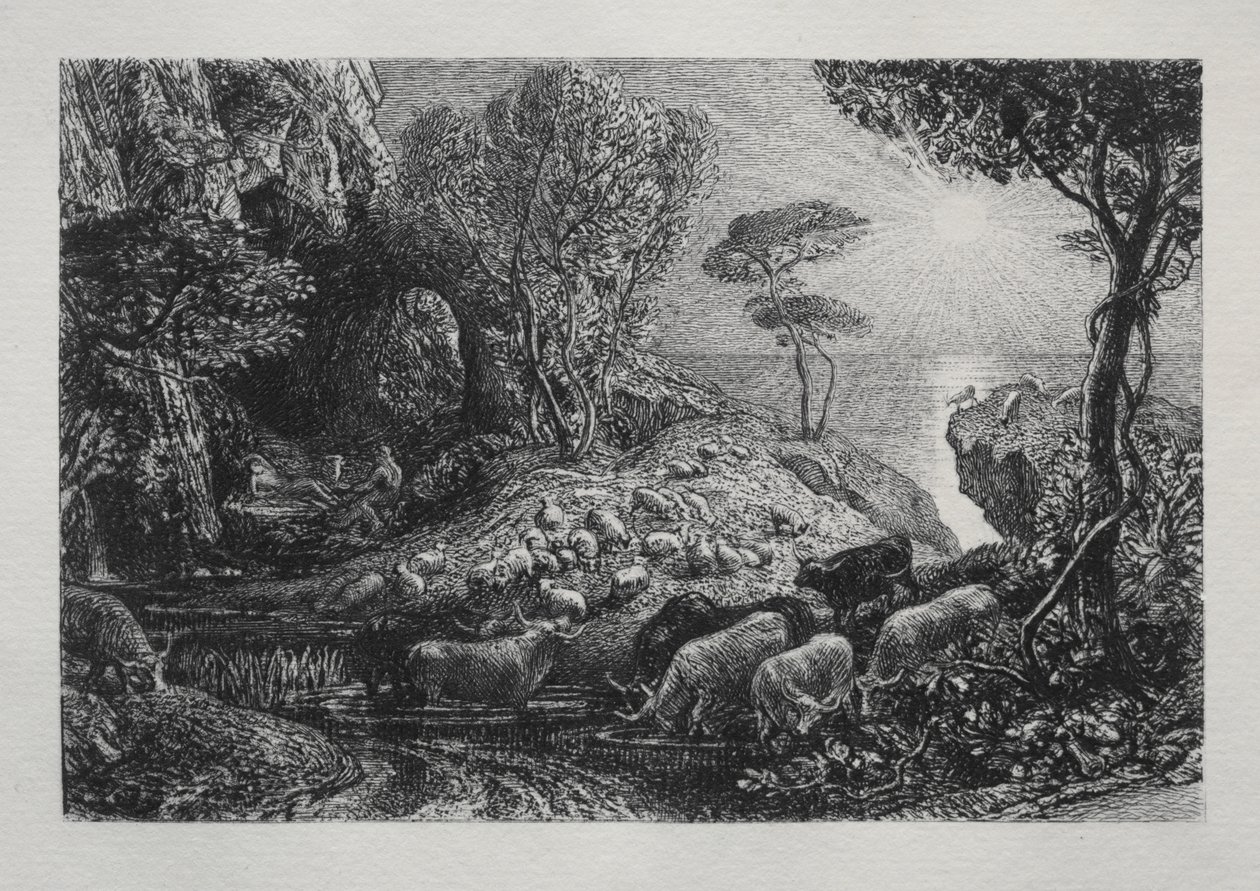 Moeris ve Galatea by Samuel Palmer