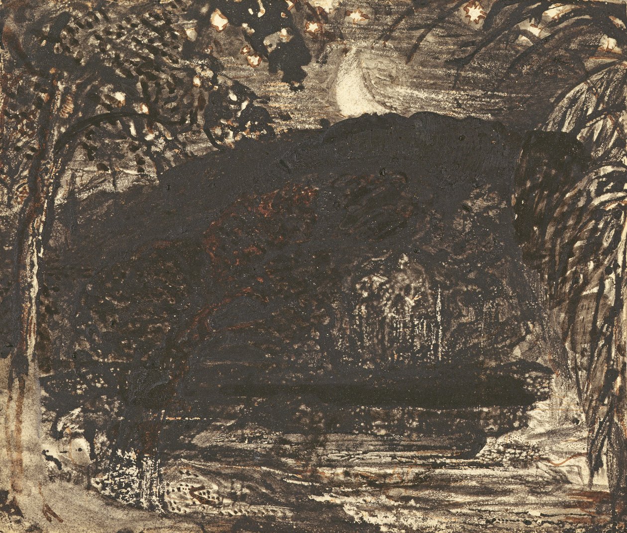 Ayın doğuşu by Samuel Palmer