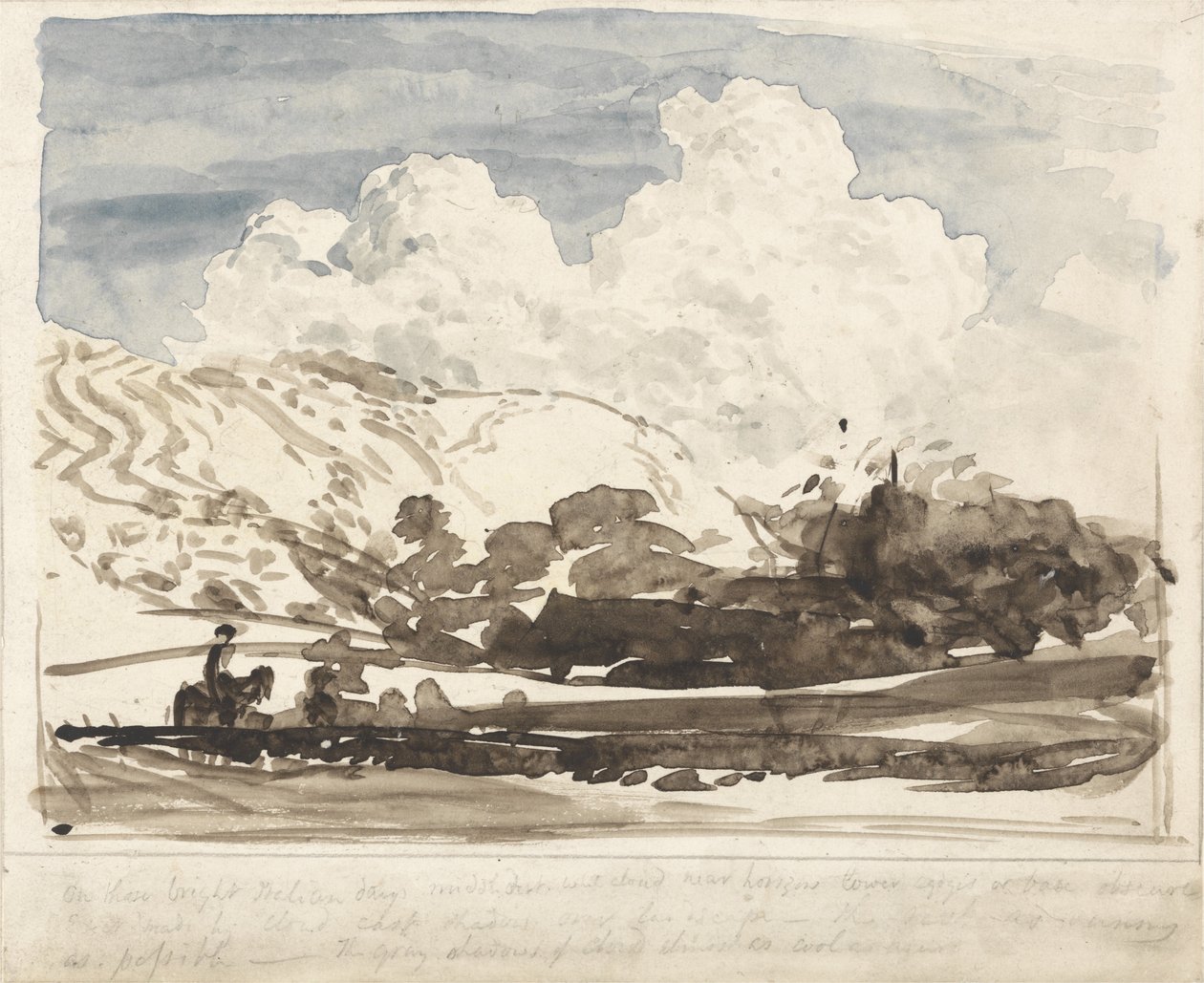 Parlak Bulut (kağıt üzerinde w/c) by Samuel Palmer