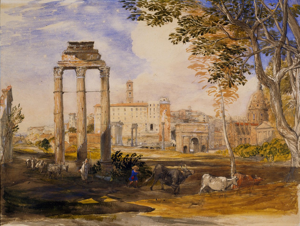 Forum, Roma, 1837 by Samuel Palmer