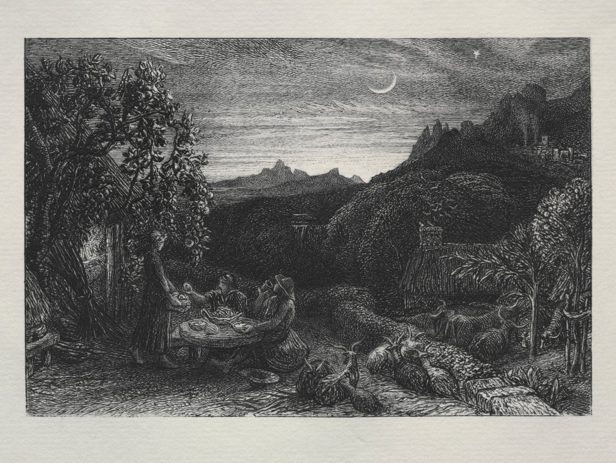 Homeward Yıldızı, 1883. by Samuel Palmer