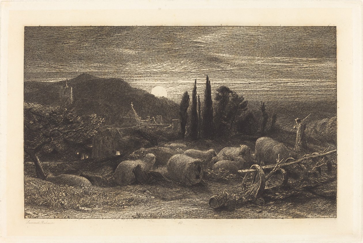 Yükselen Ay by Samuel Palmer