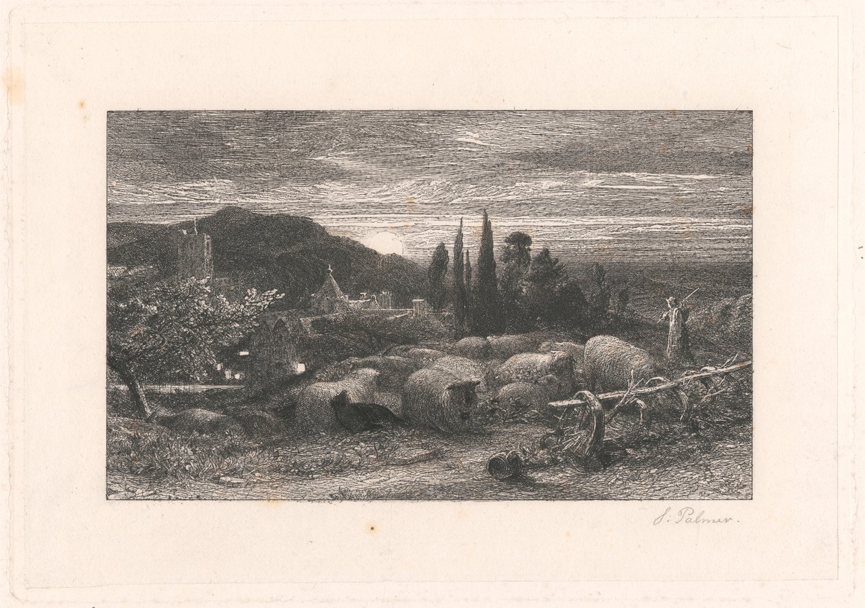 Yükselen Ay by Samuel Palmer