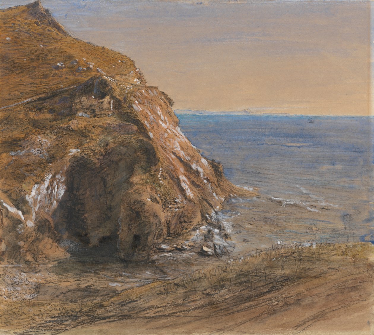 Boscastle yakınlarındaki Rock Slip by Samuel Palmer