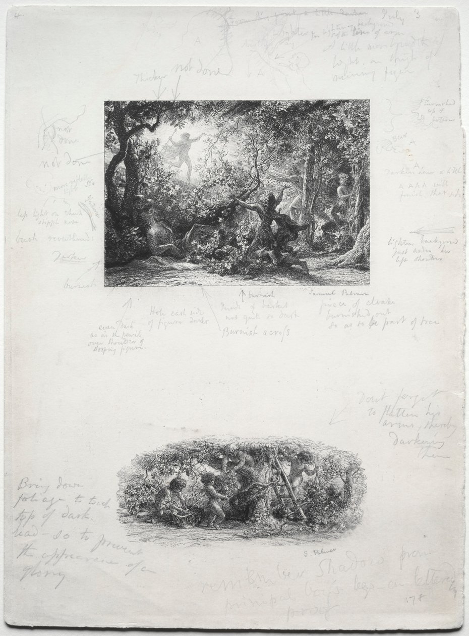 Asma, 1852. by Samuel Palmer