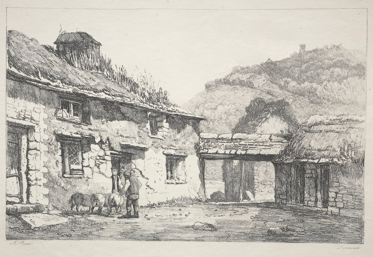 Lynmouth, 1819. by Samuel Prout