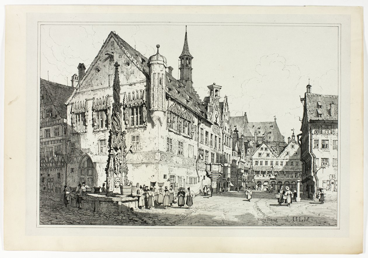 Rath Evi, Ulm by Samuel Prout