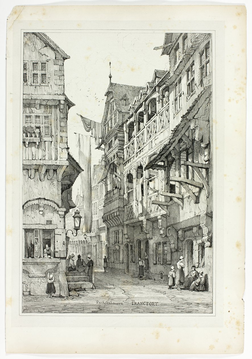 Sachsenhausen Fransa by Samuel Prout