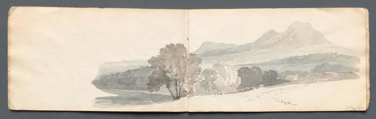 Eskiz defteri: Eildon Tepeleri by Samuel Prout