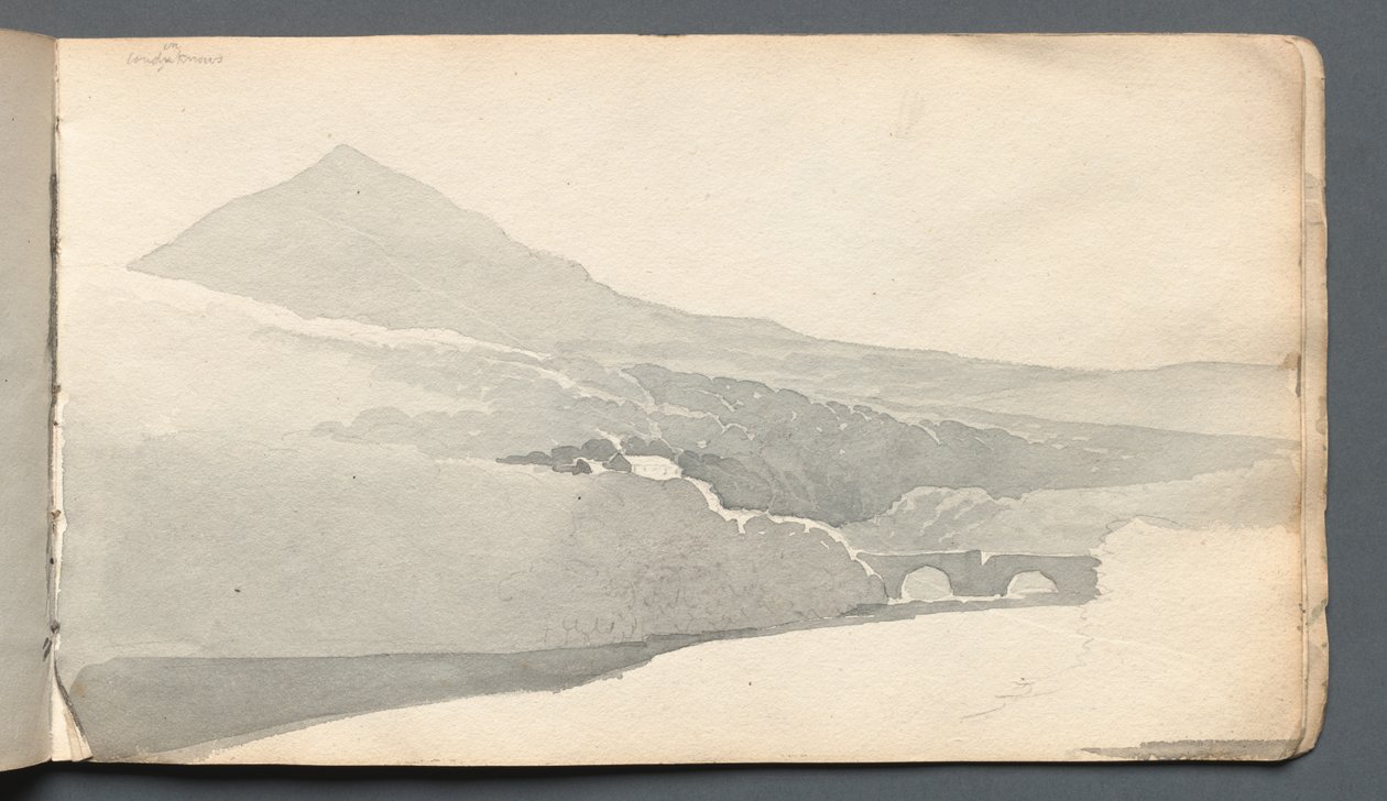 Sketchbook: Köprülü Dağlık Manzara, 1814. by Samuel Prout
