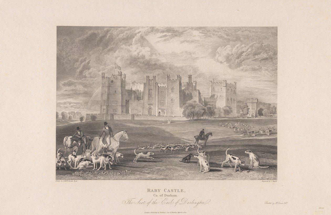 Raby Kalesi, Durham İlçesi by Samuel Rawle