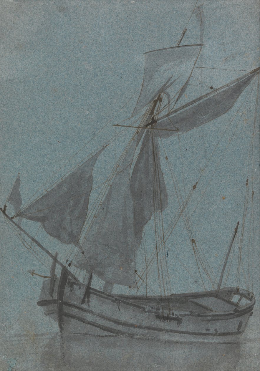 Bir Kıyı Mavnası by Samuel Scott