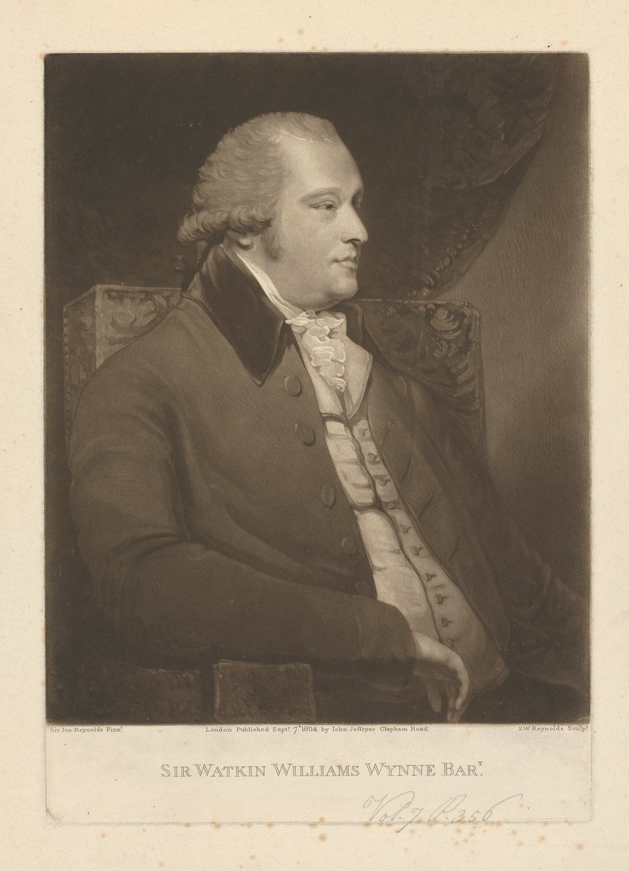 Sir Watkin Williams-Wynn, 4. Baronet Wynn by Samuel William Reynolds