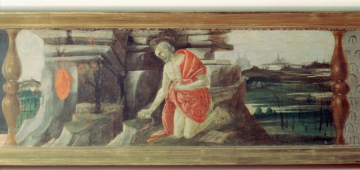 Bir tövbekar olarak Aziz Jerome by Sandro Botticelli
